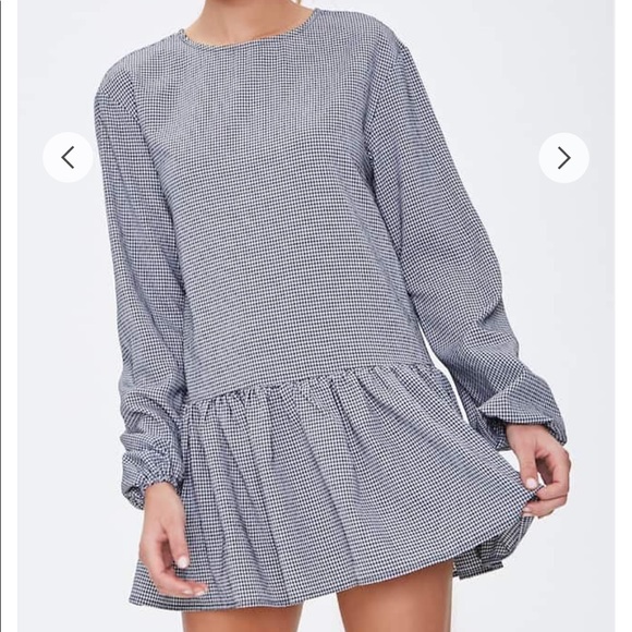 Gingham Babydoll Dress - Picture 5 of 8